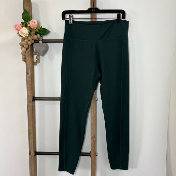 Madewell Pants - Madewell Dark Green High Rise Leggings Size Large